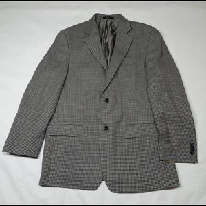 MICHAEL KORS 40R HOUNDSTOOTH CHECK SPORT Wool Coat